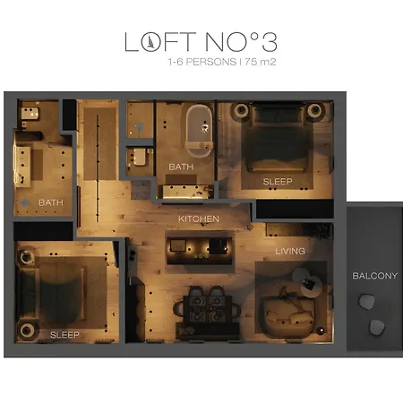 Lägenhetshotell The Black Eagle Luxury